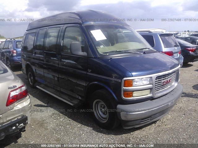 1GDFG15W311154931 - 2001 GMC SAVANA RV G1500 BLUE photo 1