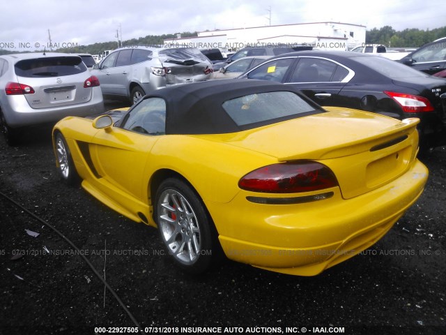 1B3JZ65Z75V500673 - 2005 DODGE VIPER SRT-10 YELLOW photo 3