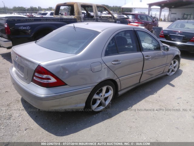 WDBRF52H36E023000 - 2006 MERCEDES-BENZ C GENERATION 2006 230 Champagne photo 4