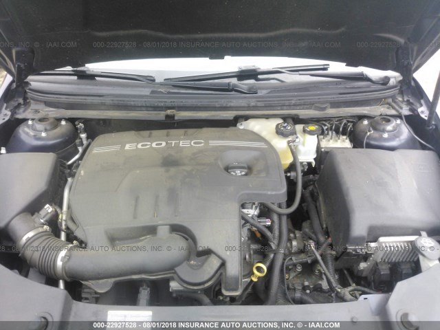 1G1ZC5EB4AF129419 - 2010 CHEVROLET MALIBU 1LT 蓝色 照片 10