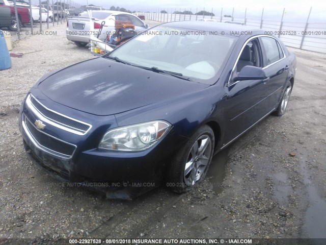 1G1ZC5EB4AF129419 - 2010 CHEVROLET MALIBU 1LT 蓝色 照片 2