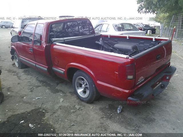 1GCCS195518125610 - 2001 CHEVROLET S TRUCK S10 RED photo 3