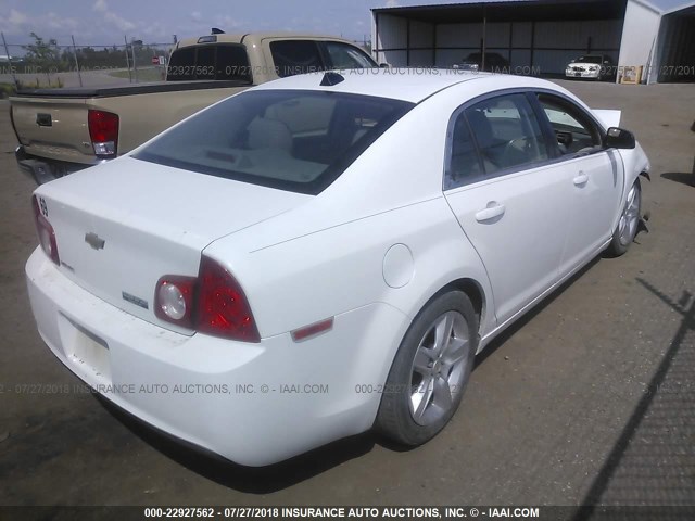 1G1ZA5EU3CF147968 - 2012 CHEVROLET MALIBU LS WHITE photo 4