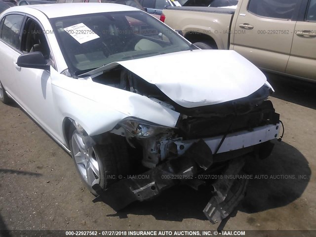 1G1ZA5EU3CF147968 - 2012 CHEVROLET MALIBU LS WHITE photo 6