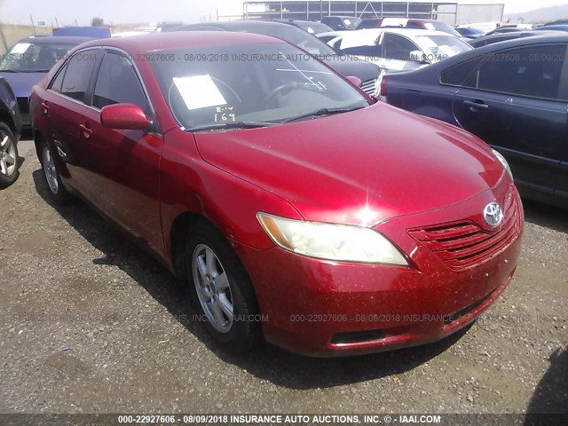 4T4BE46K98R018271 - 2008 TOYOTA CAMRY CE/LE/XLE/SE RED photo 1