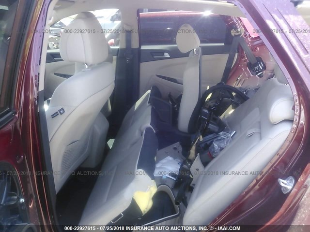 KM8J33A41HU264780 - 2017 HYUNDAI TUCSON LIMITED/SPORT AND ECO/SE RED photo 8