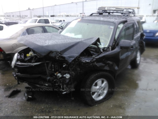 1FMCU0D77BKB77933 - 2011 FORD ESCAPE XLT BLACK photo 2