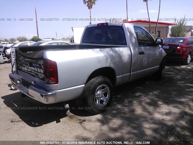 1D7HA16K46J124635 - 2006 DODGE RAM 1500 ST SILVER photo 4