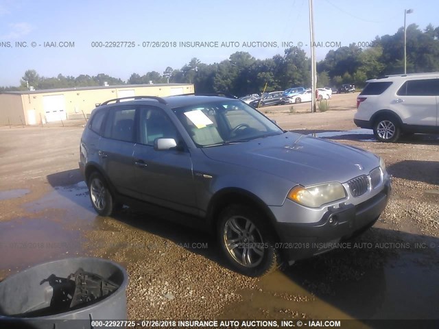 WBXPA93415WD17617 - 2005 BMW X3 3.0I SILVER photo 1