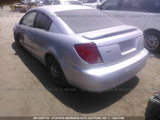 1G8AW12F53Z187868 - 2003 SATURN ION LEVEL 3 SILVER photo 3