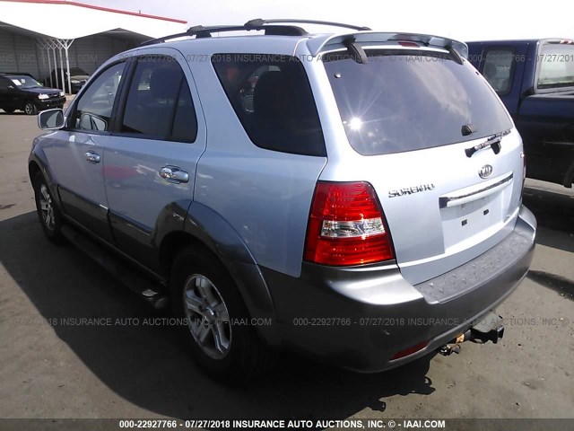 KNDJC736475715803 - 2007 KIA SORENTO EX/LX SILVER photo 3