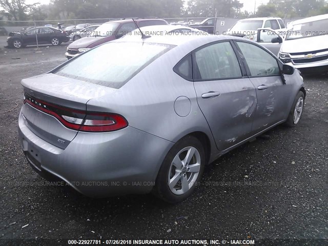 1C3CDFBB2FD247898 - 2015 DODGE DART SXT SILVER photo 4