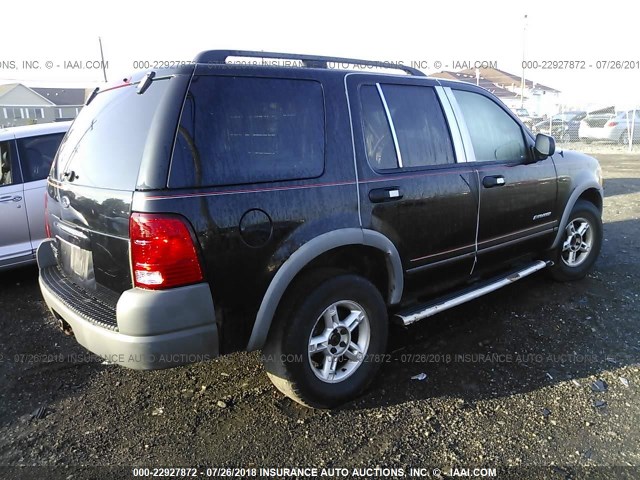 1FMZU72K32UD45338 - 2002 FORD EXPLORER XLS BLACK photo 4