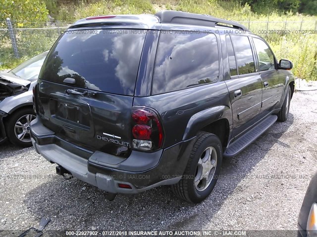 1GNET16P746123862 - 2004 CHEVROLET TRAILBLAZER EXT LS/EXT LT GRAY photo 4