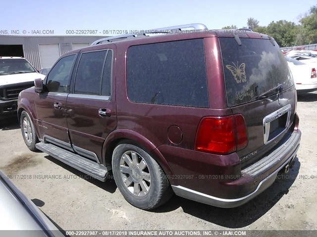 5LMFU28R53LJ11104 - 2003 LINCOLN NAVIGATOR მუქწითელი ფოტო 3