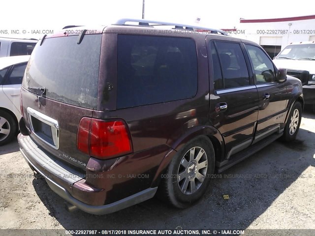 5LMFU28R53LJ11104 - 2003 LINCOLN NAVIGATOR მუქწითელი ფოტო 4