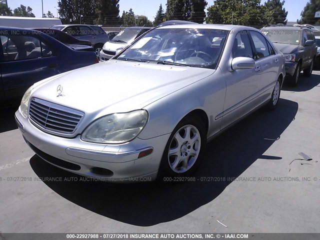 WDBNG70J31A134823 - 2001 MERCEDES-BENZ S 430 SILVER photo 2