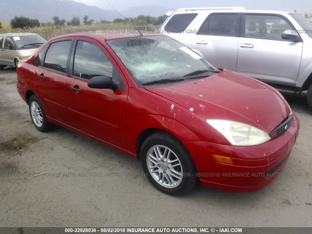 1FAHP3833YW119626 - 2000 FORD FOCUS ZTS RED photo 1