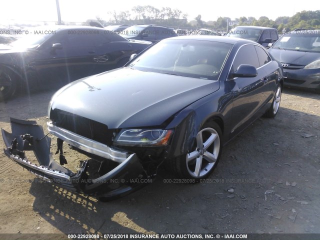 WAUDK78T79A015859 - 2009 AUDI A5 QUATTRO GRAY photo 2