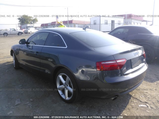 WAUDK78T79A015859 - 2009 AUDI A5 QUATTRO GRAY photo 3