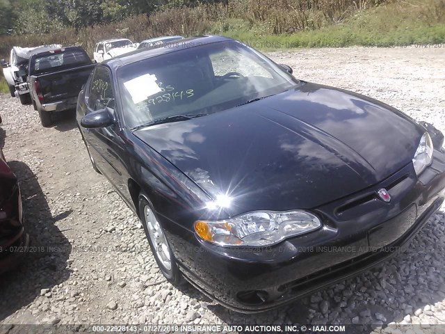 2G1WW12E739415648 - 2003 CHEVROLET MONTE CARLO LS 黑色 照片 1