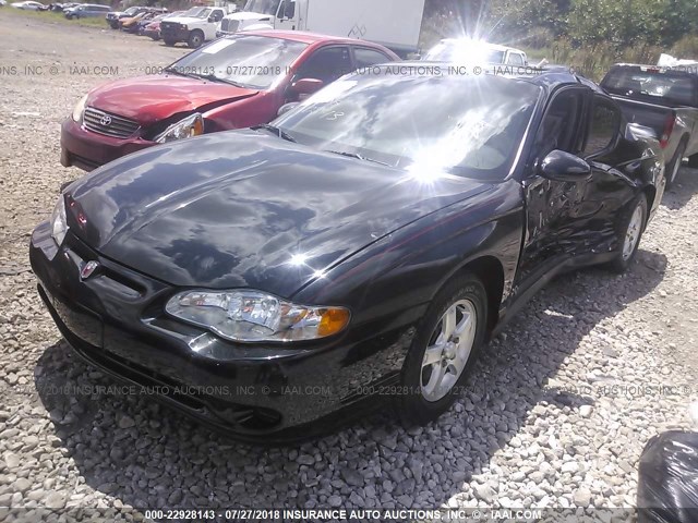 2G1WW12E739415648 - 2003 CHEVROLET MONTE CARLO LS 黑色 照片 2