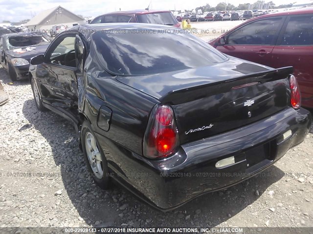 2G1WW12E739415648 - 2003 CHEVROLET MONTE CARLO LS 黑色 照片 3
