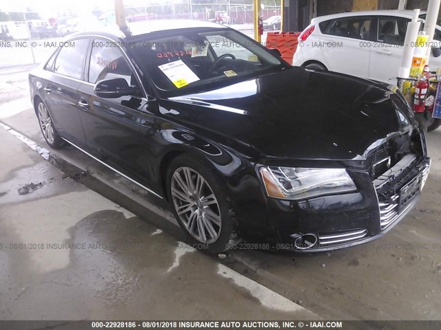 WAURMAFD8EN000928 - 2014 AUDI A8 L TDI/QUATTRO BLACK photo 1