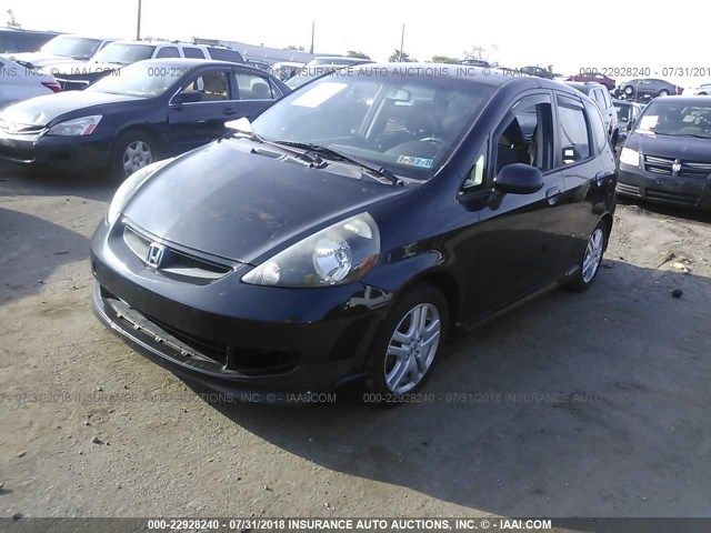 JHMGD37627S032525 - 2007 HONDA FIT S 黑色 照片 2