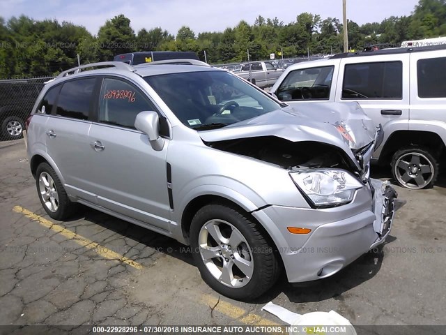 3GNAL4EKXES643492 - 2014 CHEVROLET CAPTIVA LTZ SILVER photo 1