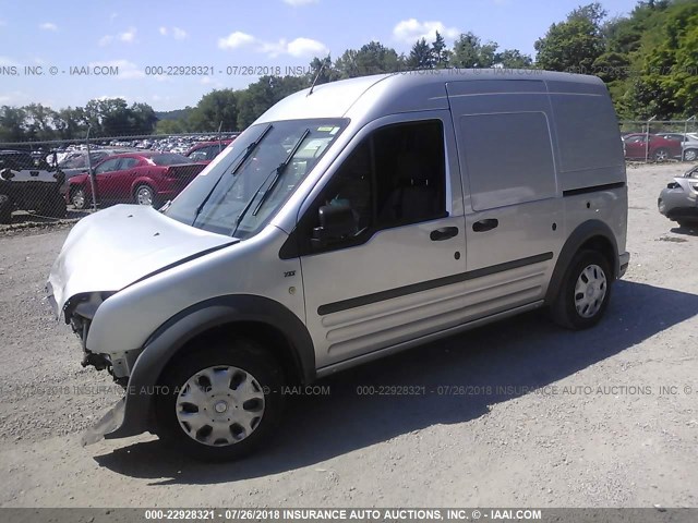 NM0LS7DN6CT080085 - 2012 FORD TRANSIT CONNECT XLT SILVER photo 2