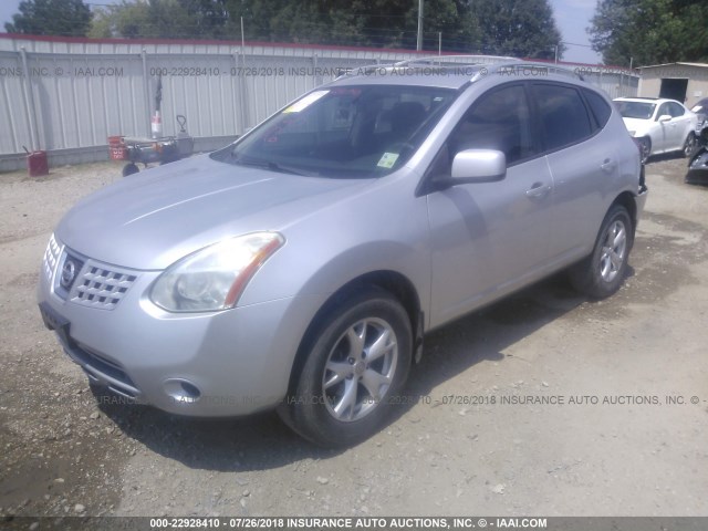 JN8AS58T69W325289 - 2009 NISSAN ROGUE S/SL SILVER photo 2