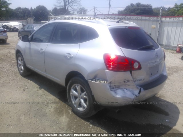 JN8AS58T69W325289 - 2009 NISSAN ROGUE S/SL SILVER photo 3