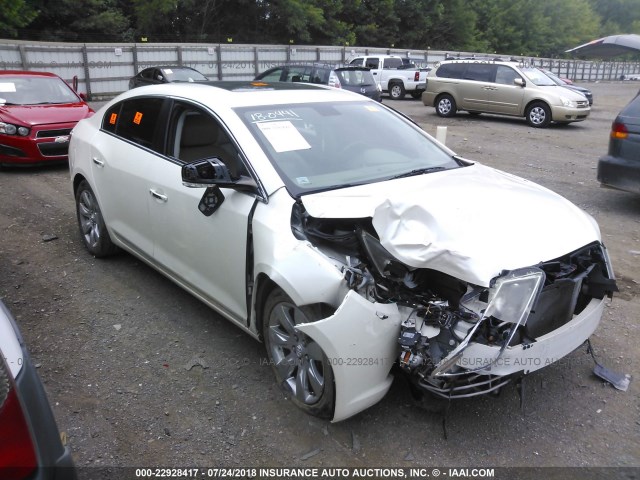 1G4GE5EVXAF209886 - 2010 BUICK LACROSSE CXS WHITE photo 1