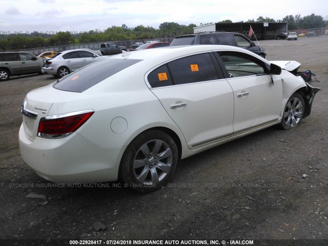1G4GE5EVXAF209886 - 2010 BUICK LACROSSE CXS WHITE photo 4