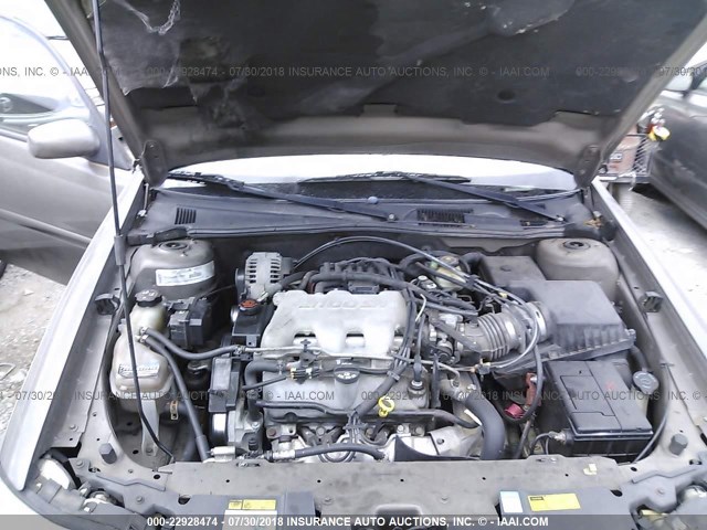 1G1NE52J716269078 - 2001 CHEVROLET MALIBU LS GRAY photo 10