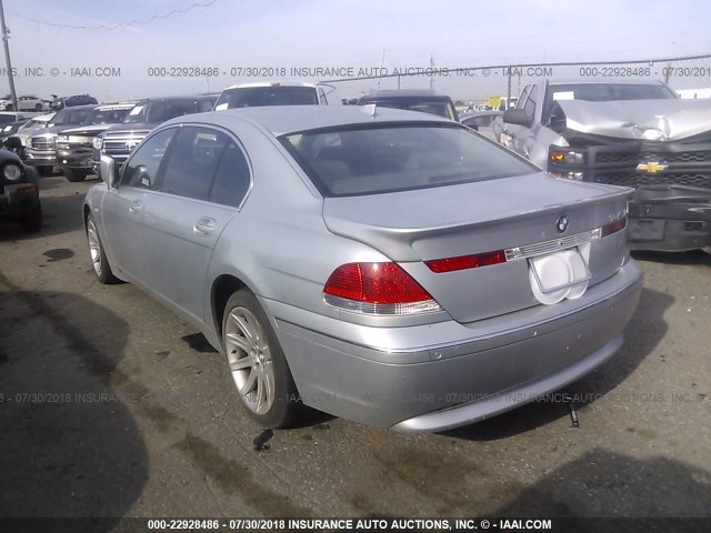 WBAGN63412DR07737 - 2002 BMW 745 LI فضي صورة 3