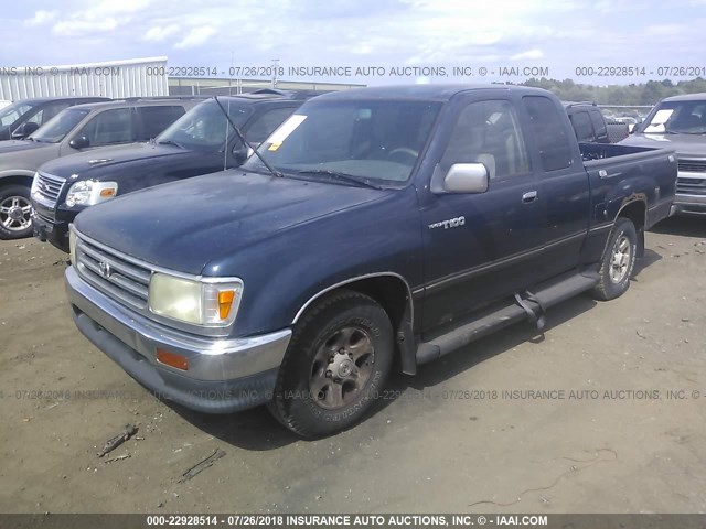 JT4TN14D1V0030617 - 1997 TOYOTA T100 XTRACAB SR5 BLUE photo 2