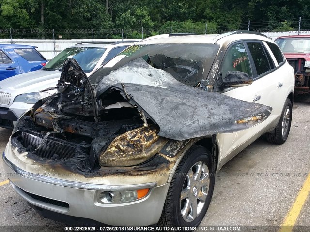 5GALRCED6AJ117188 - 2010 BUICK ENCLAVE CXL თეთრი ფოტო 2