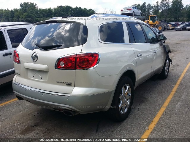 5GALRCED6AJ117188 - 2010 BUICK ENCLAVE CXL თეთრი ფოტო 4
