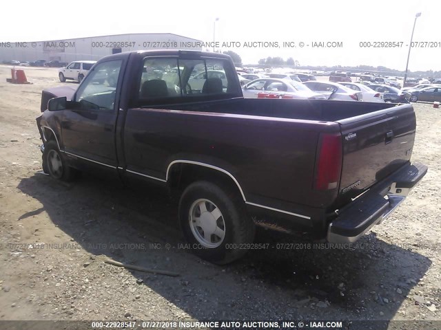 1GTEC14R8WZ510340 - 1998 GMC SIERRA C1500 BURGUNDY photo 3