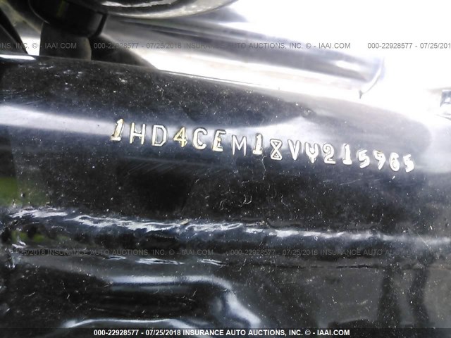 1HD4CEM18VY215965 - 1997 HARLEY-DAVIDSON XL883 HUGGER BLACK photo 10