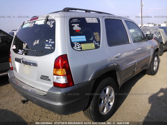 4F2YU09112KM54896 - 2002 MAZDA TRIBUTE LX/ES 银色 照片 4
