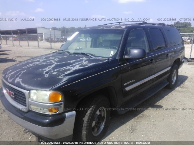 1GKFK16T51J243573 - 2001 GMC YUKON XL K1500 BLACK photo 2