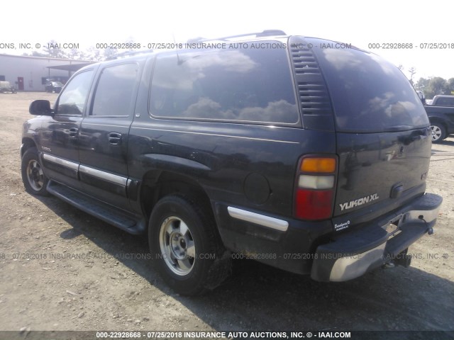 1GKFK16T51J243573 - 2001 GMC YUKON XL K1500 BLACK photo 3