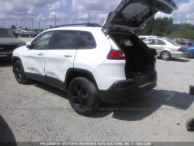 1C4PJMDB8GW314114 - 2016 JEEP CHEROKEE LIMITED WHITE photo 3