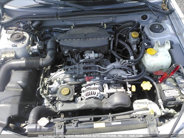 JF1SF65612H740531 - 2002 SUBARU FORESTER S SILVER photo 10