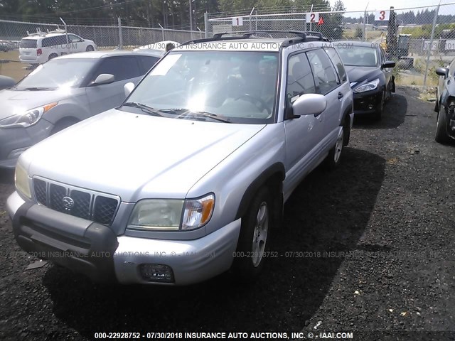 JF1SF65612H740531 - 2002 SUBARU FORESTER S SILVER photo 2