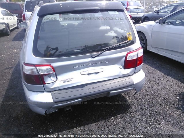 JF1SF65612H740531 - 2002 SUBARU FORESTER S SILVER photo 6