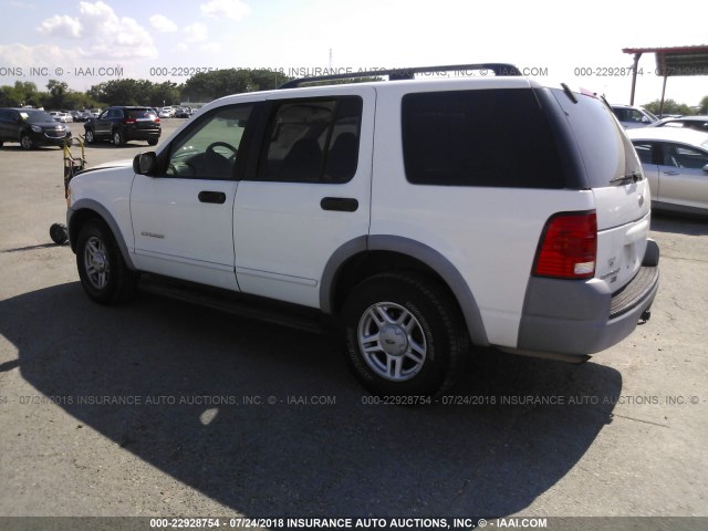 1FMZU62E12UB48267 - 2002 FORD EXPLORER XLS WHITE photo 3